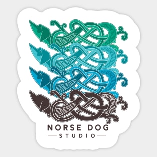 Norse Dog Studio Logo light Sticker